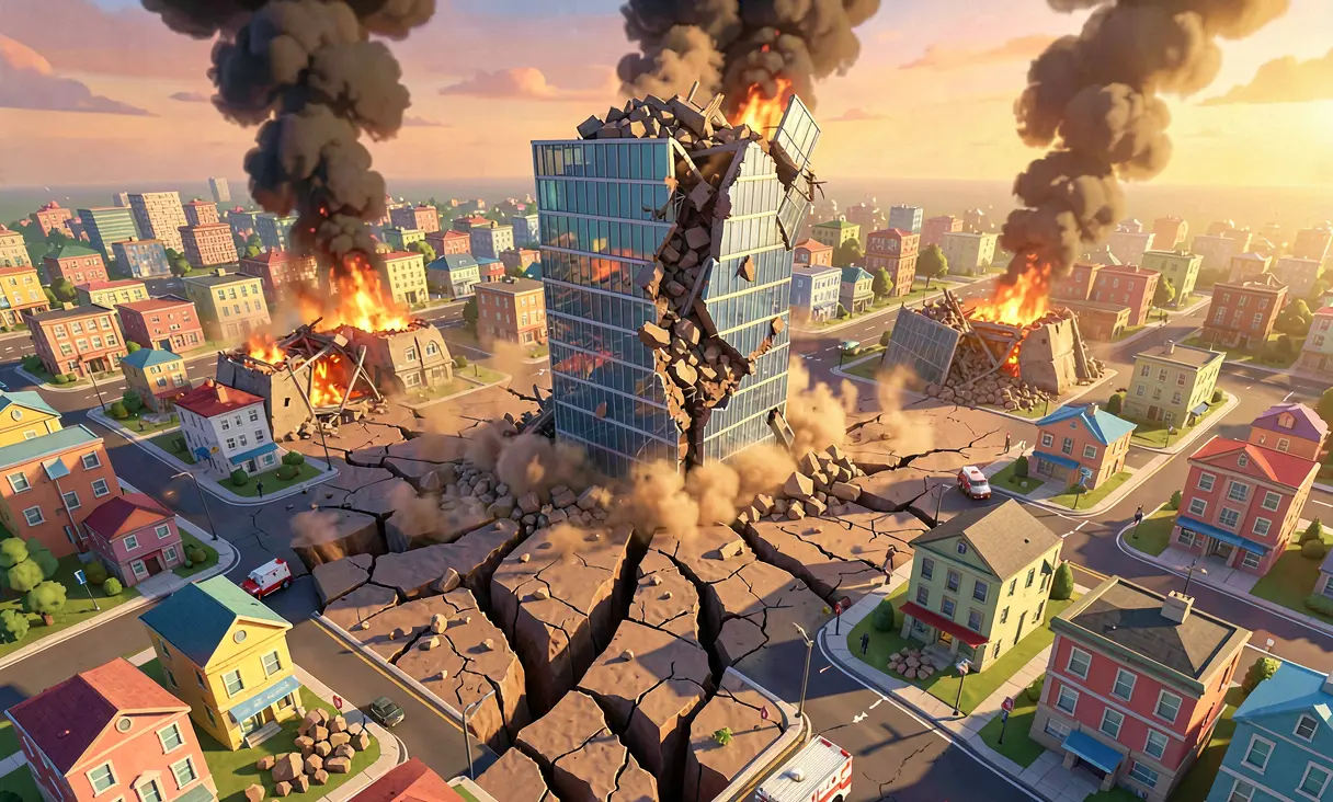 The SimCity Earthquake